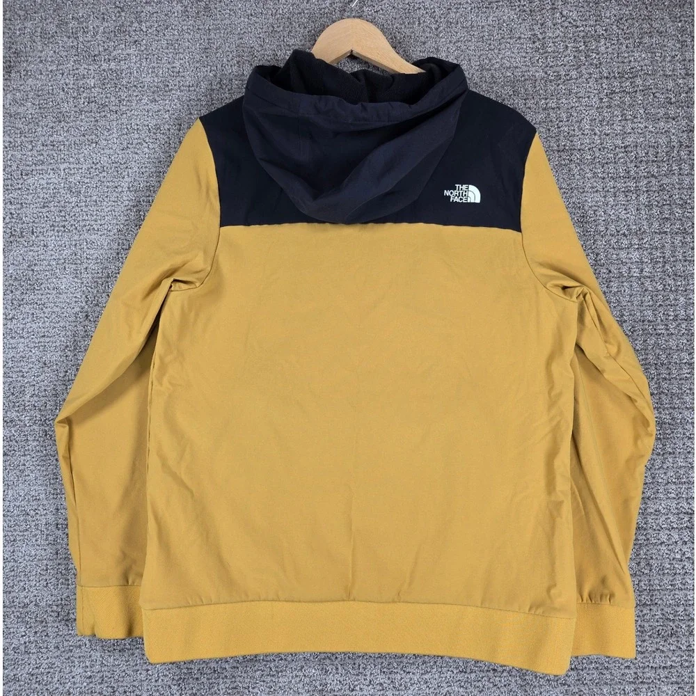 The‎ North Face Tekno Ridge Womens Hoodie Black Yellow Pullover Sweatshirt